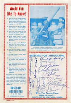 Mid-1960’s Indianapolis Clowns Signed Negro League Barnstorming Program (12 Signatures)